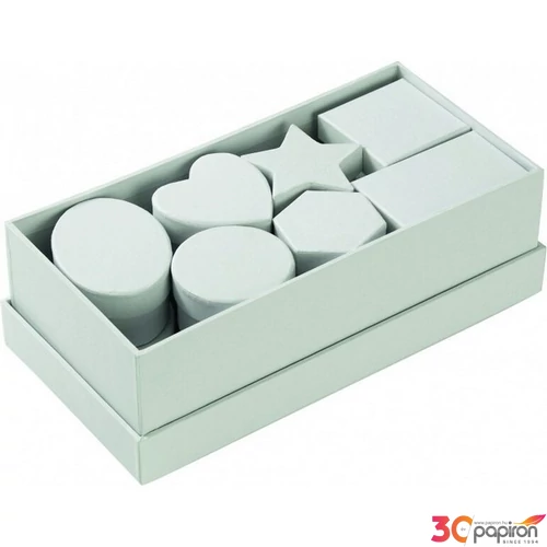 Ajándékdoboz szett 15db-os 24x12x8cm fehér