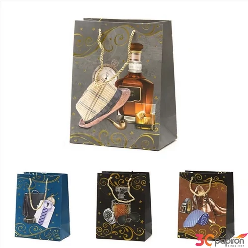 Ajándéktasak 18x23x10,5 cm 4 féle 