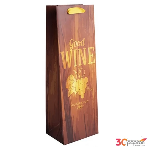 Ajándéktasak italtasak boros 12x36cm, Good Wine 371827