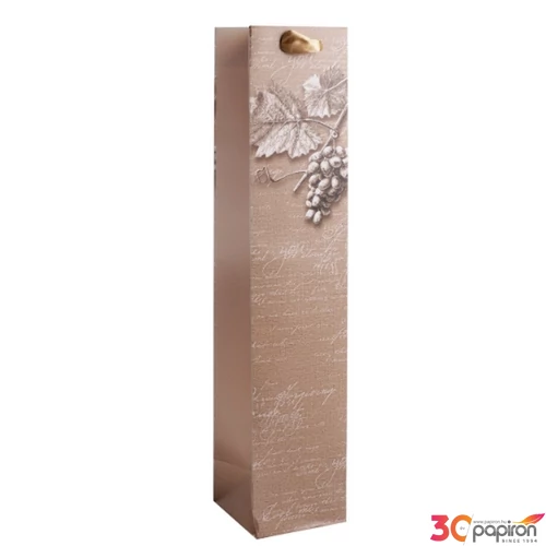 Ajándéktasak italtasak boros 8x38cm, pálinkás szőlős 371903