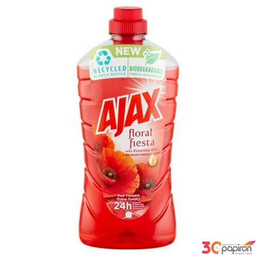 AJAX padLófelmosó 1l Red flowers KHT012H "12db/karton;120db/sor;600db/raklap"