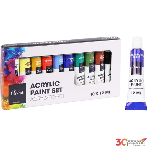 Akrilfesték szett ARTIS '24 10x12ml tubusos kpm