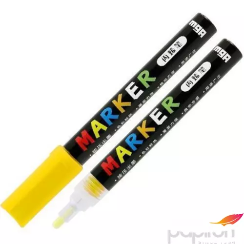 Akril marker 'M and G' 2mm-es akril sárga/yellow - S400 dekorációs marker APL976D944