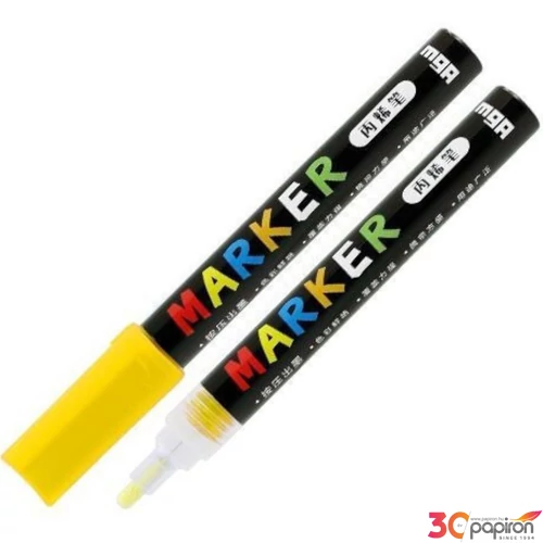 Akril marker 'M and G' 2mm-es akril sárga/yellow - S400 dekorációs marker APL976D944 dekormarker