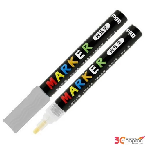 Akril marker 'M and G' 2mm-es ezüst/silver - S110 dekorációs marker APL976D997 dekormarker