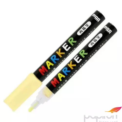 Akril marker 'M and G' 2mm-es fluo sárga/lucifer yellow - S040 dekorációs marker APL976D953