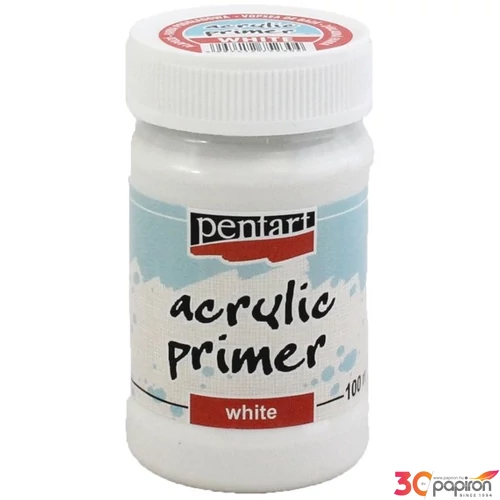 Alapozó festék 100ml Pentart fehér 5230
