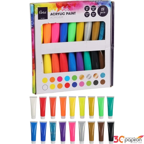 Akrilfesték ARTIS '24 18db-os (36ml) kpm