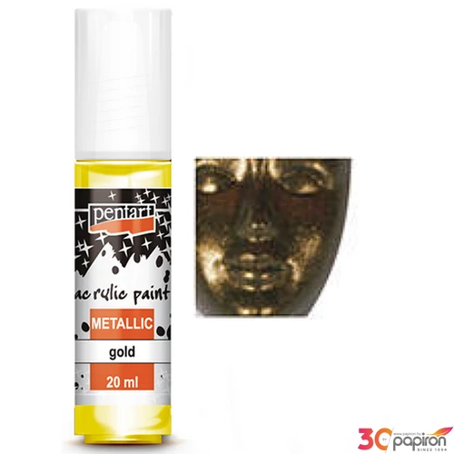 Akrilfesték csillogó 20ml Pentart metál bronz