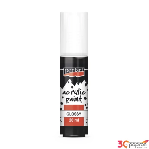 Akrilfesték fényes 20ml Pentart fekete 7105