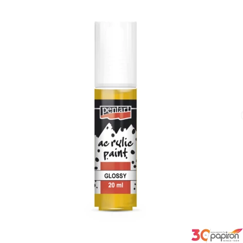 Akrilfesték fényes 20ml Pentart napsárga 7112
