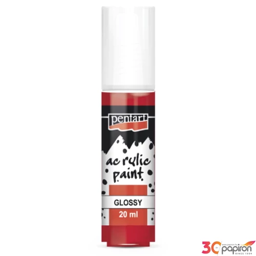 Akrilfesték fényes 20ml Pentart piros 7115