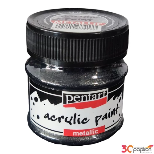 Akrilfesték fényes 50ml Pentart csillogó ezüst 50ml 7397