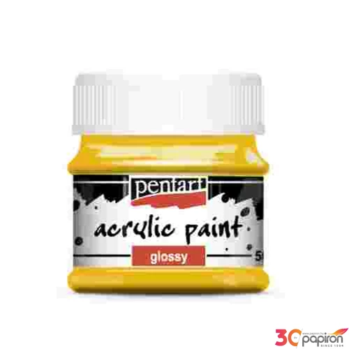 Akrilfesték fényes 50ml Pentart napsárga 7362