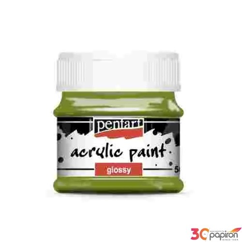 Akrilfesték fényes 50ml Pentart oliva 7381