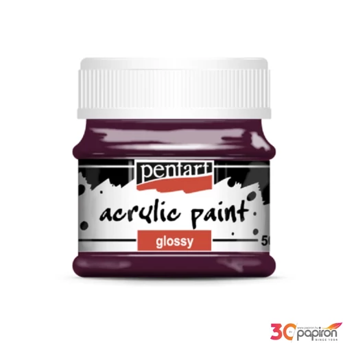 Akrilfesték fényes 50ml Pentart padlizsán