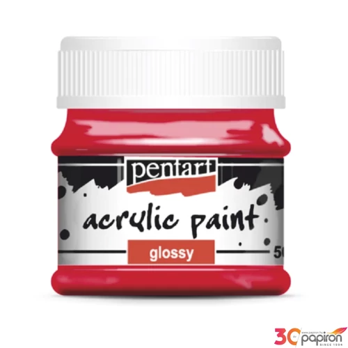 Akrilfesték fényes 50ml Pentart rúzspiros