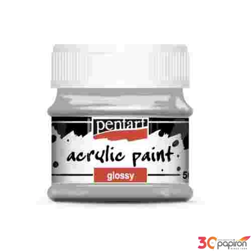 Akrilfesték fényes 50ml Pentart szürke 7377