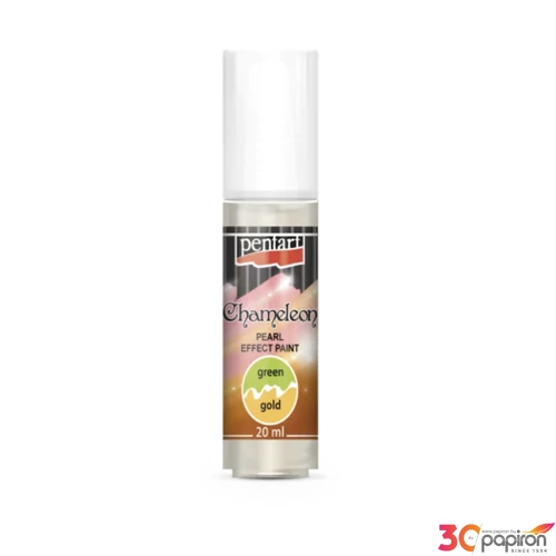 Akrilfesték gyöngyház 20ml Pentart Chameleon zöld-arany 7186
