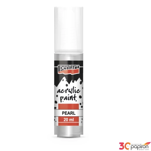 Akrilfesték gyöngyház 20ml Pentart ezüst 7172