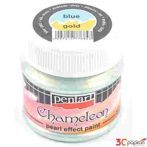 Akrilfesték gyöngyház 50ml Pentart Chameleon kék-arany 7684