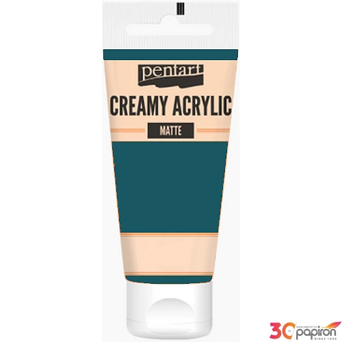 Akrilfesték krémes Pentart matt 60ml türkizkék
