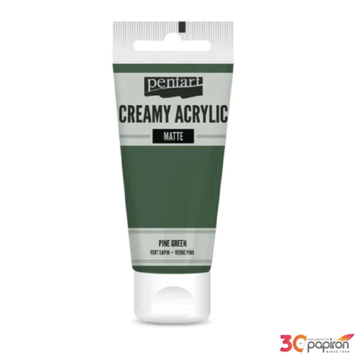 Akrilfesték krémes Pentart matt 60ml fenyőzöld