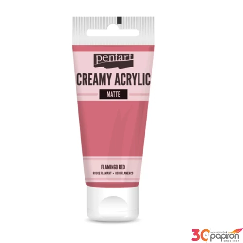 Akrilfesték krémes Pentart matt 60ml flamingópiros