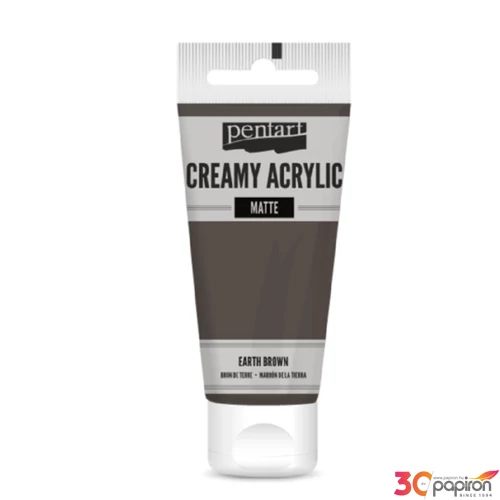 Akrilfesték krémes Pentart matt 60ml földbarna