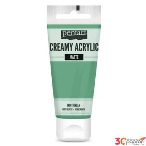 Akrilfesték krémes Pentart matt 60ml mentazöld