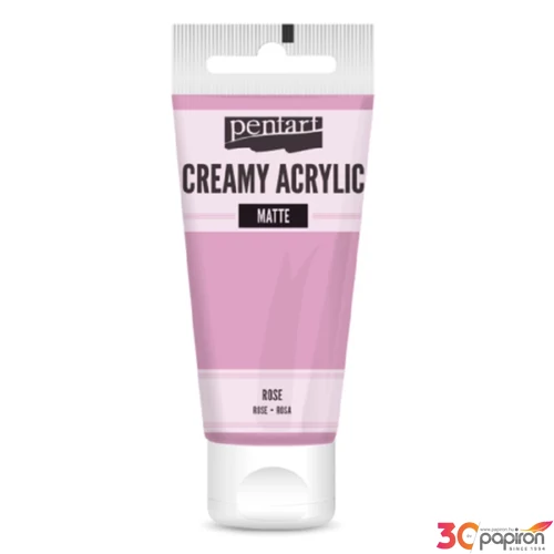 Akrilfesték krémes Pentart matt 60ml rózsaszín