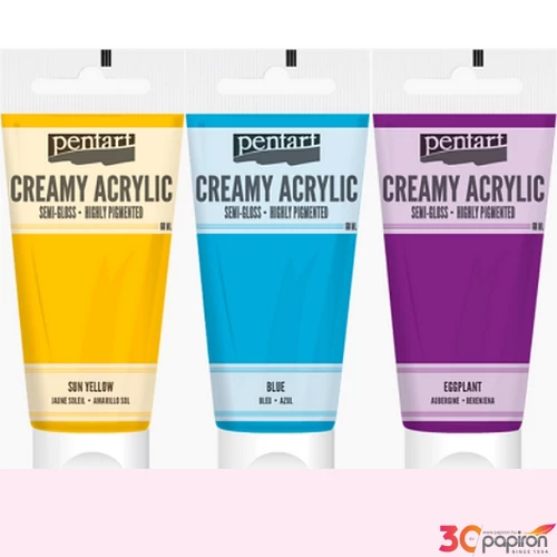 Akrilfesték krémes Pentart selyemfényű, 200ml rózsaszín Pentart-39016