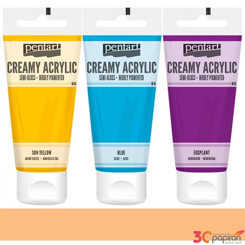 Akrilfesték krémes Pentart selyemfényű 60ml - lazac