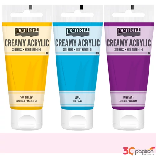Akrilfesték krémes Pentart selyemfényű 60ml - rózsaszín