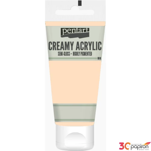Akrilfesték krémes Pentart selyemfényű 60ml barack