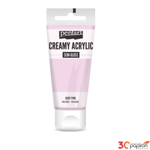 Akrilfesték krémes Pentart selyemfényű 60ml - baba rózsaszín