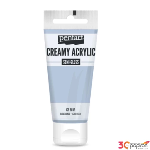 Akrilfesték krémes Pentart selyemfényű 60ml - jégkék