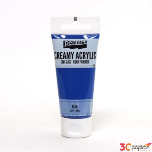 Akrilfesték krémes Pentart selyemfényű 60ml - kék