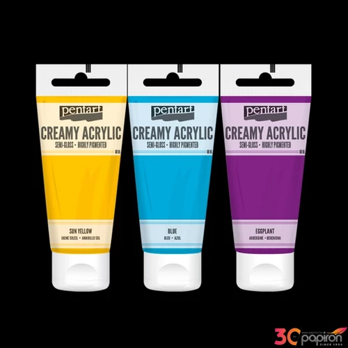 Akrilfesték krémes Pentart selyemfényű 60ml orgonalila