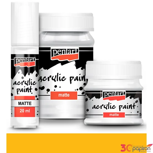 Akrilfesték matt 100ml Pentart napsárga 1091