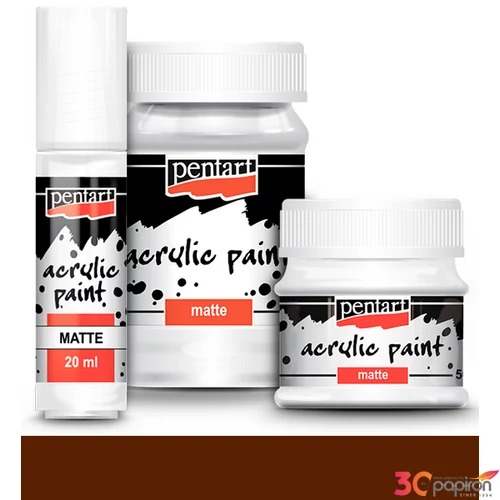 Akrilfesték matt 100ml Pentart sötétbarna 5141
