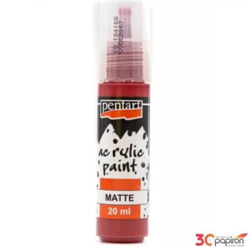 Akrilfesték matt 20ml kármin Pentart 