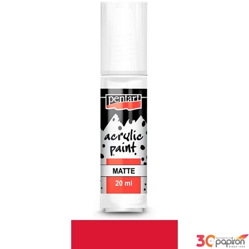 Akrilfesték matt 20ml Pentart - rúzspiros 6454