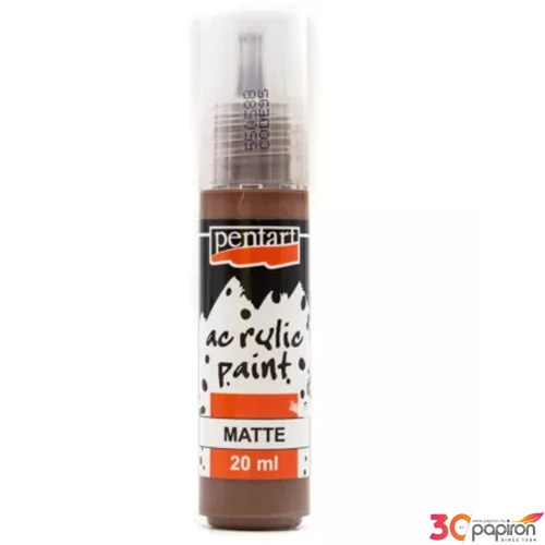 Akrilfesték matt 20ml Pentart barna 6424