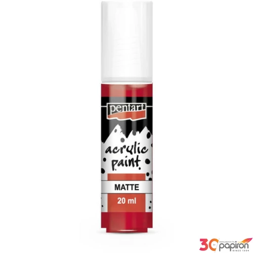 Akrilfesték matt 20ml Pentart piros 6415