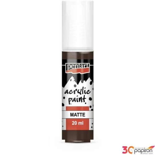 Akrilfesték matt 20ml Pentart sötétbarna 6426