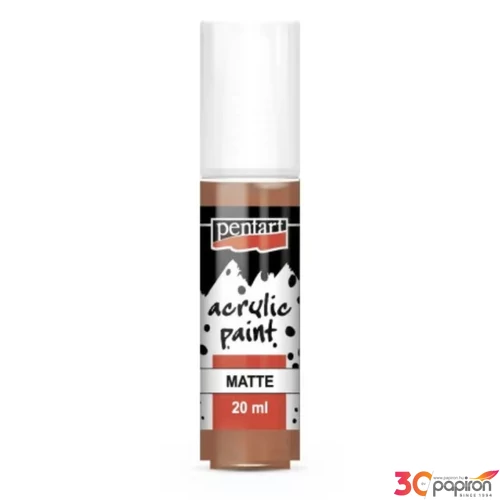 Akrilfesték matt 20ml Pentart vörösbarna agyag 6444
