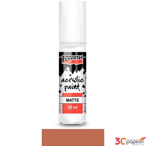 Akrilfesték matt 20ml Pentart vörösbarna