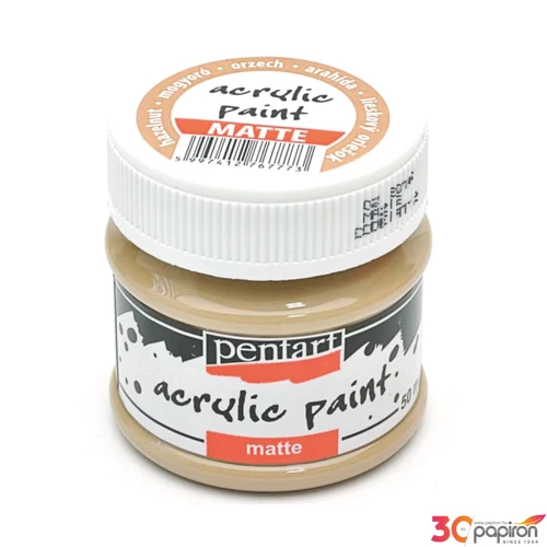 Akrilfesték matt 50ml mogyoró Pentart 6777