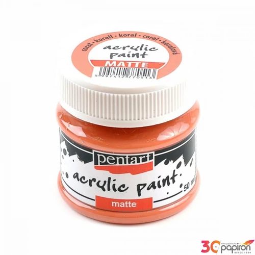 Akrilfesték matt 50ml Pentart korall 20983
